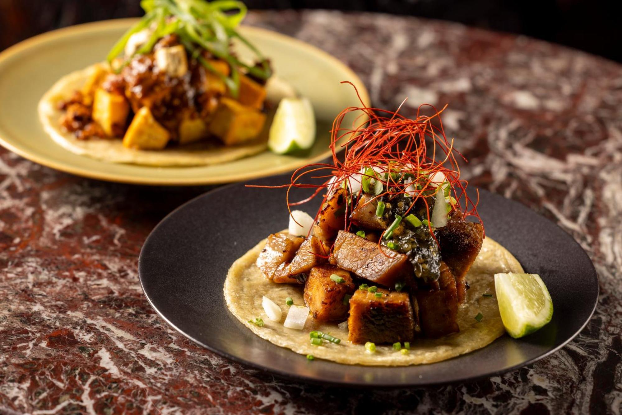 Ace Hotel Kyoto Ngoại thất bức ảnh A plate of Korean-style tacos